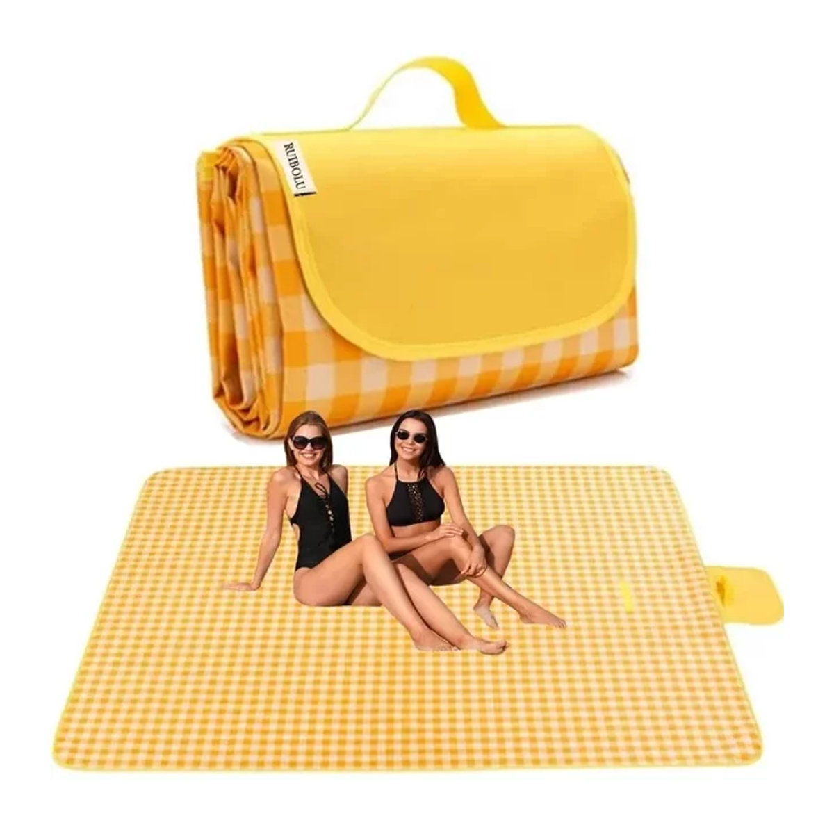 Tragbare Campingmatte als wasserdichte und feuchtigkeitsbeständige Picknickdecke für Outdoor-Aktivitäten und Wanderreisen - Bild 1