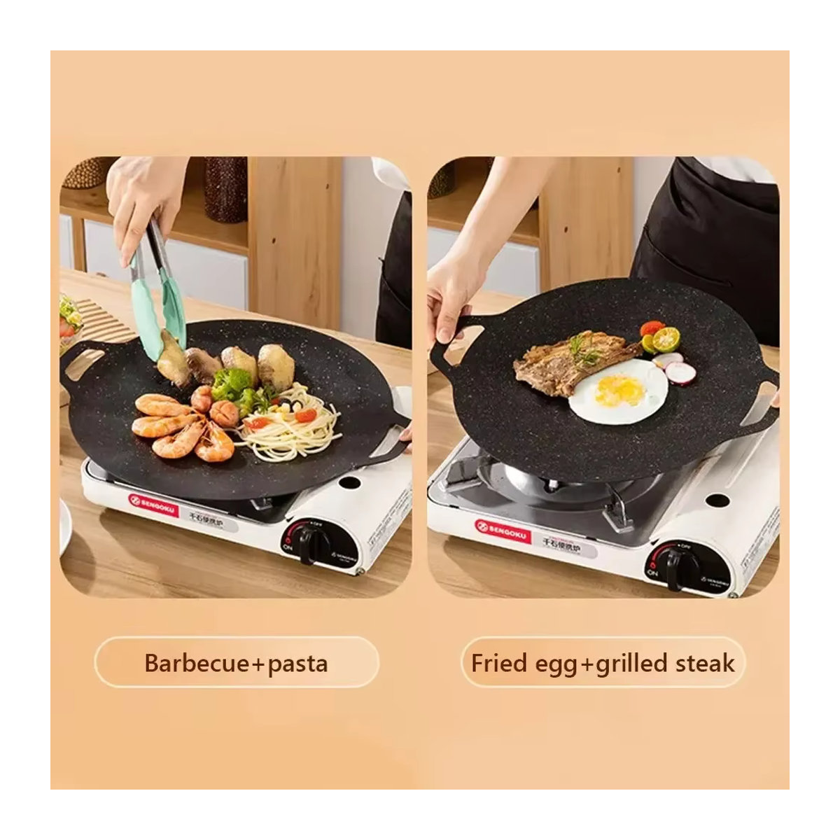 Tragbare Koreanische Grillplatte für Outdoor Camping und Picknick - Bild 4