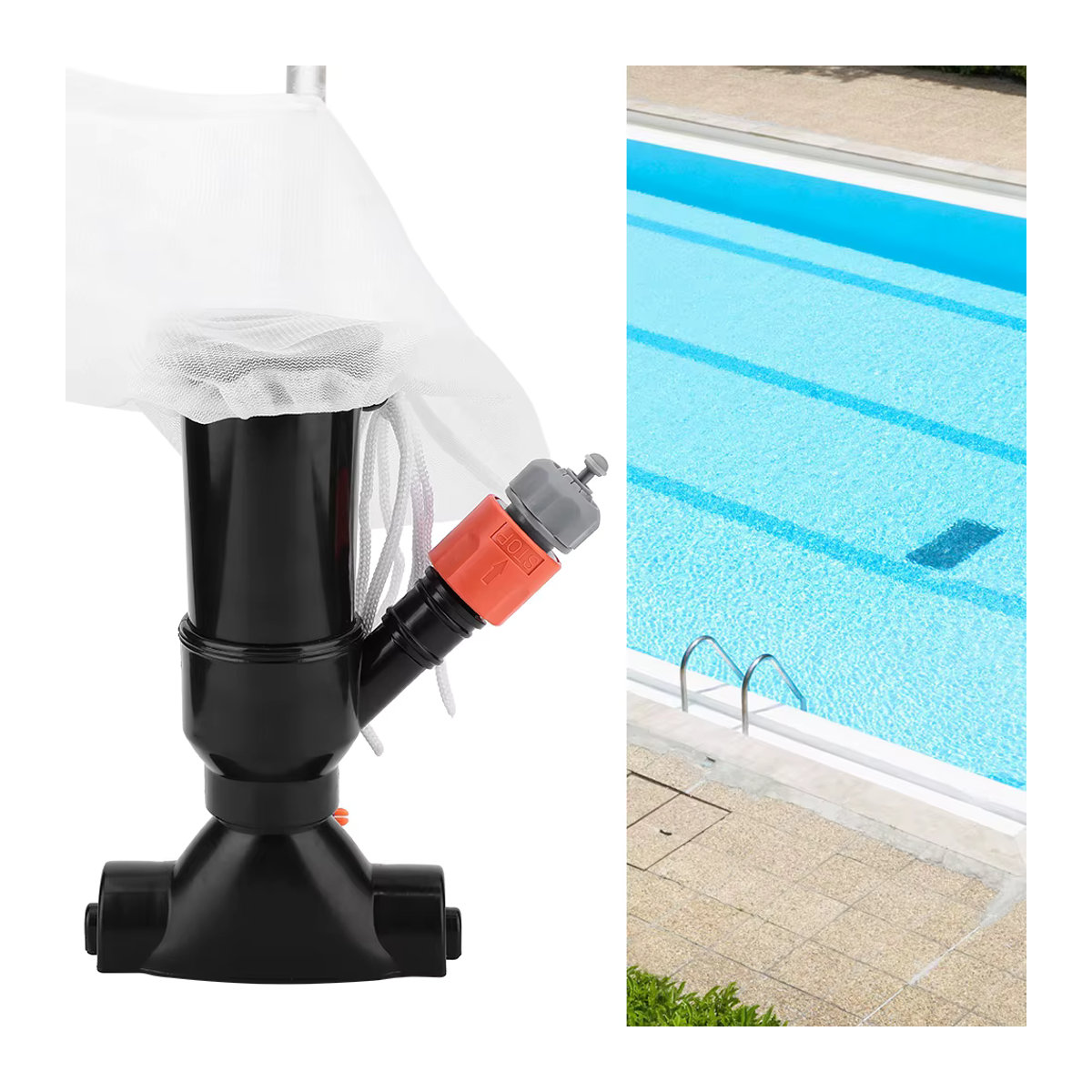 Tragbarer Schwimmbad- und Teichsauger zur Reinigung von Pools und Brunnen - Bild 2