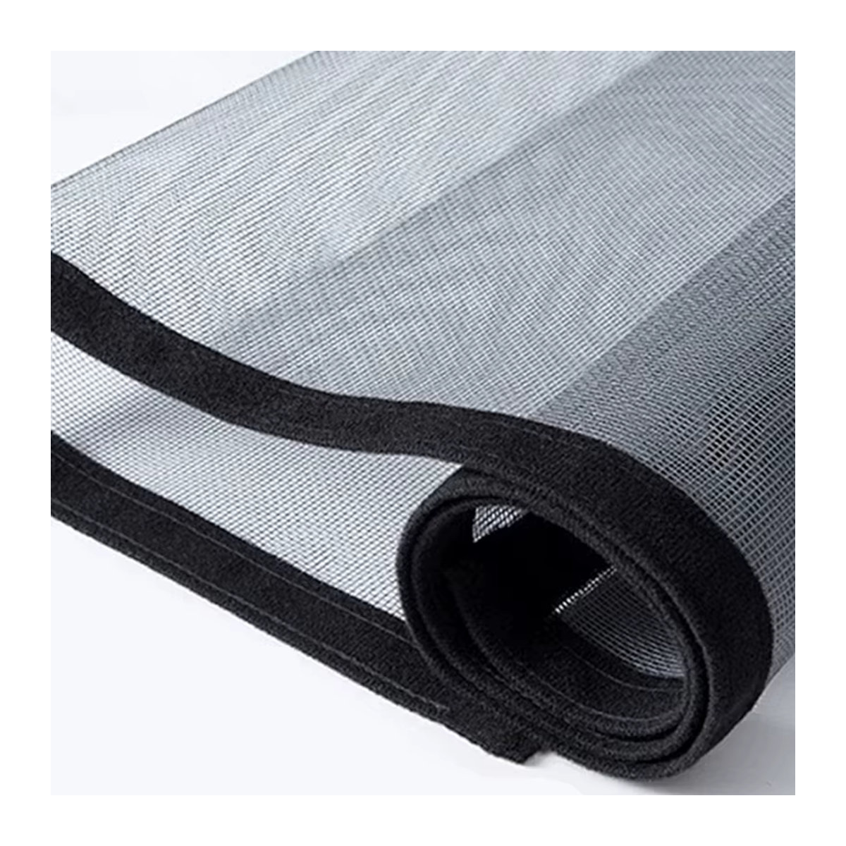 TranquilTouch Moskito-Türschirm mit hochtransparentem Reißverschluss und doppelt genähtem Netz in Schwarz und Weiß - Bild 4
