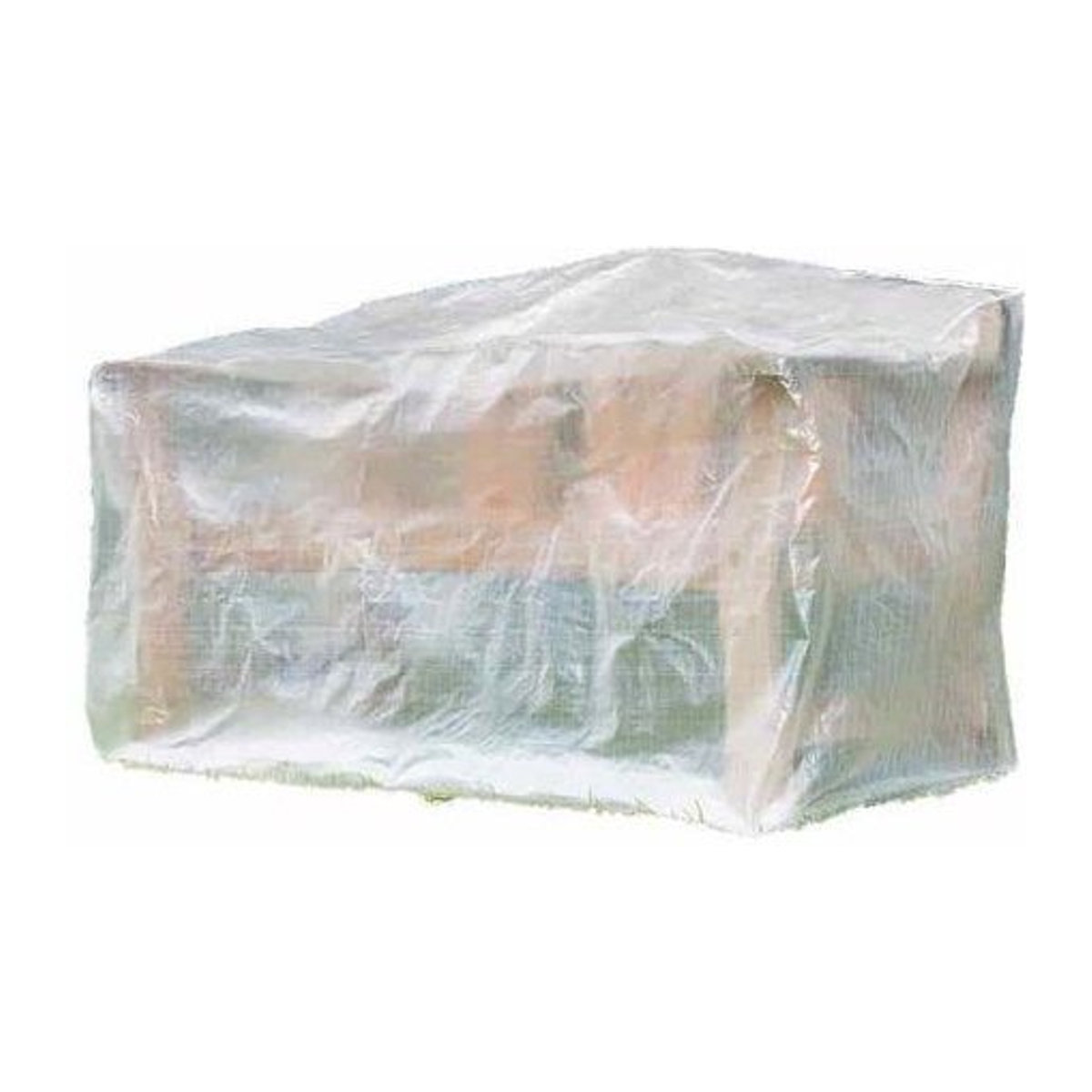 Transparente Schutzhülle für 2-Sitzer-Bank von tireusesabiere, B/T/H: 120 x 75 x 80 cm - Bild 1