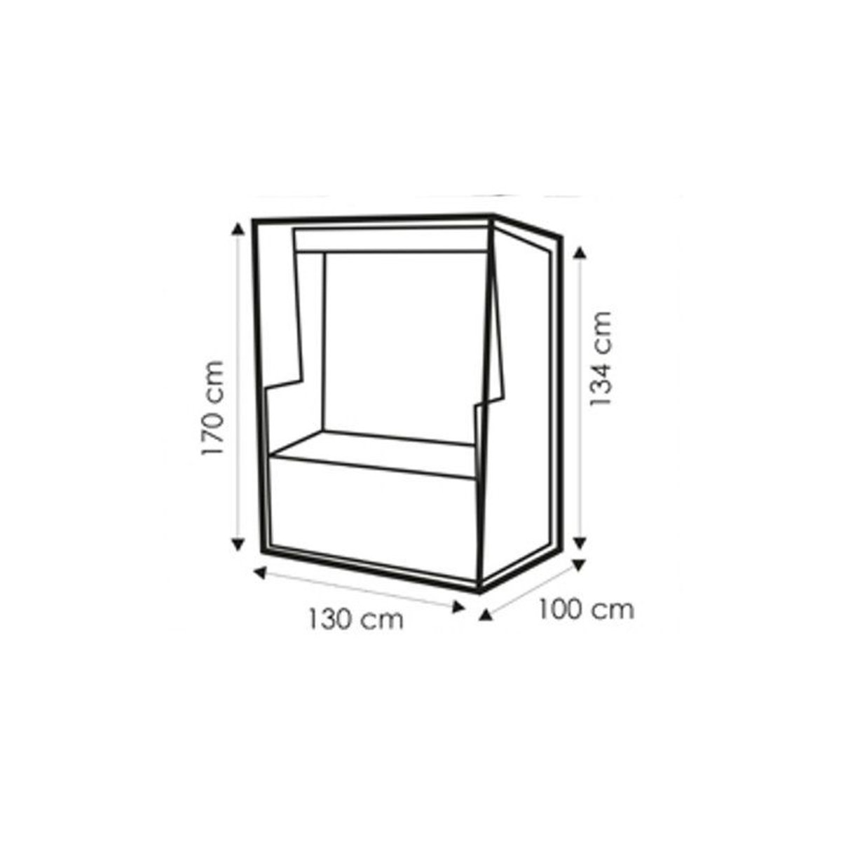 Transparente Schutzhülle für Strandstuhl von tireusesabiere, B/T/H: 130 x 100 x 170/134 cm - Bild 2
