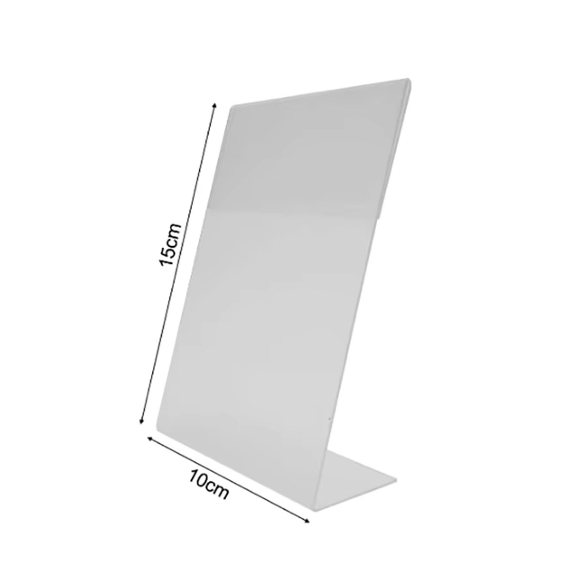 Transparenter Acryl Bilderrahmen von TPXCKz als Ausstellungsständer und Kartenhalter für Schreibtisch und Büro, Rechteckig - Bild 4