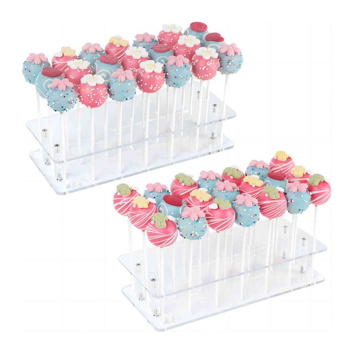 Transparenter Acryl Kuchen Pop Display Stand als Lutscher Halter für Hochzeiten, Weihnachten, Geburtstage oder Halloween - Bild 1