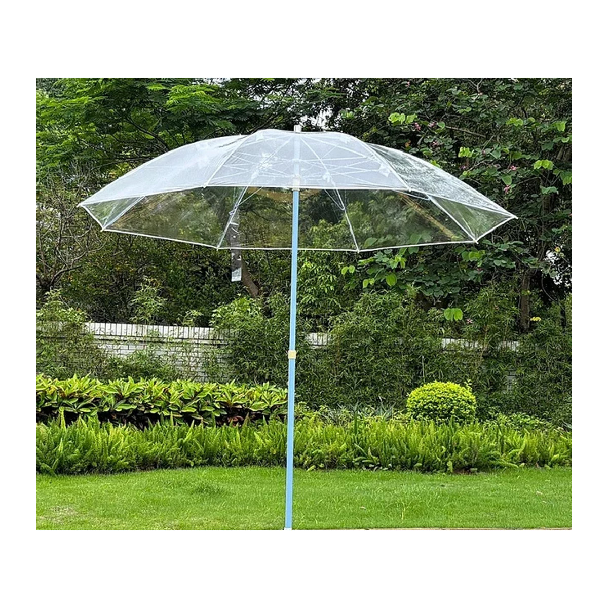Transparenter Regenschirm für Außenbereich und Innenhof in Villa oder Garten - Bild 1