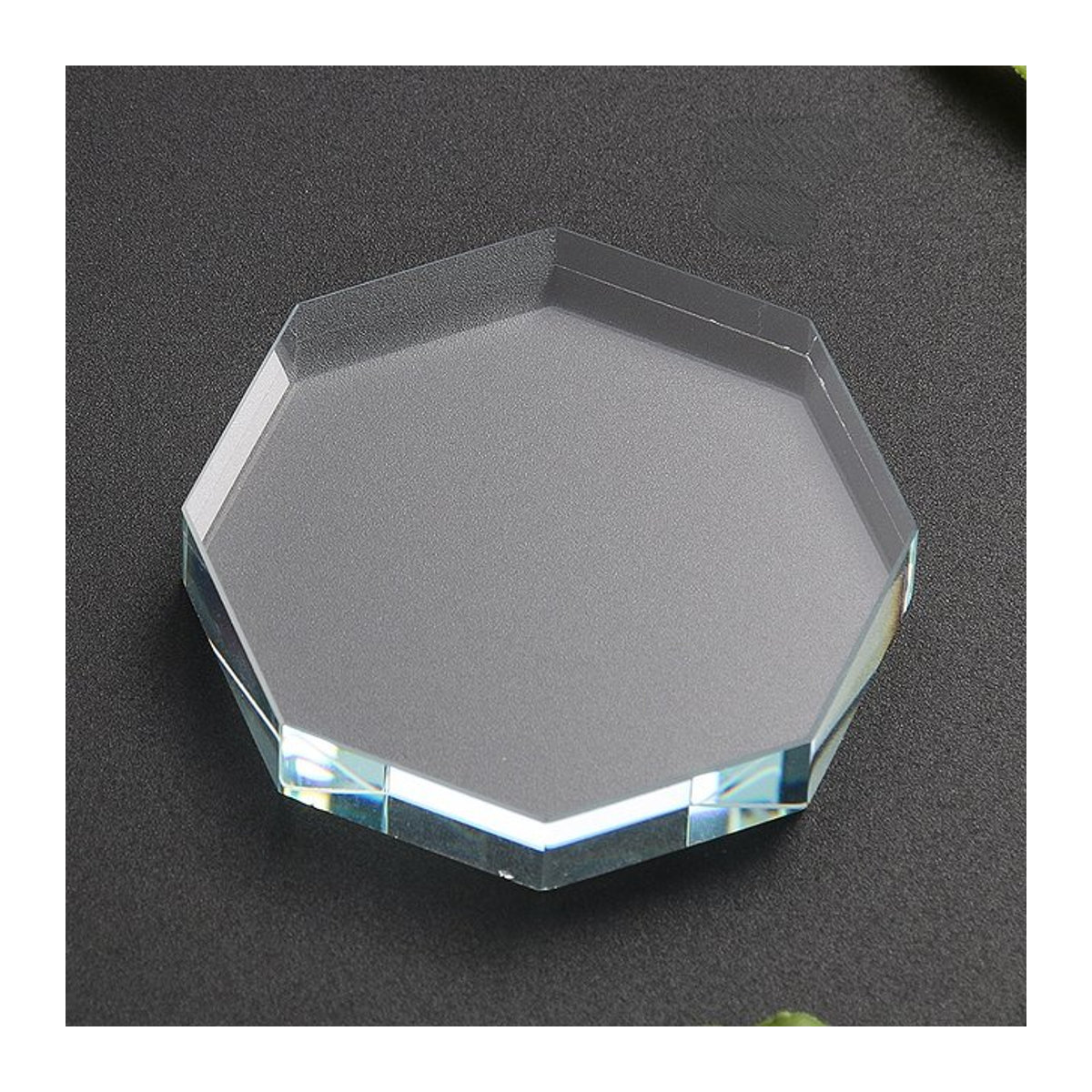 Transparentes Achteck Kristall Prisma Glas Display für Nail Art und - Bild 1