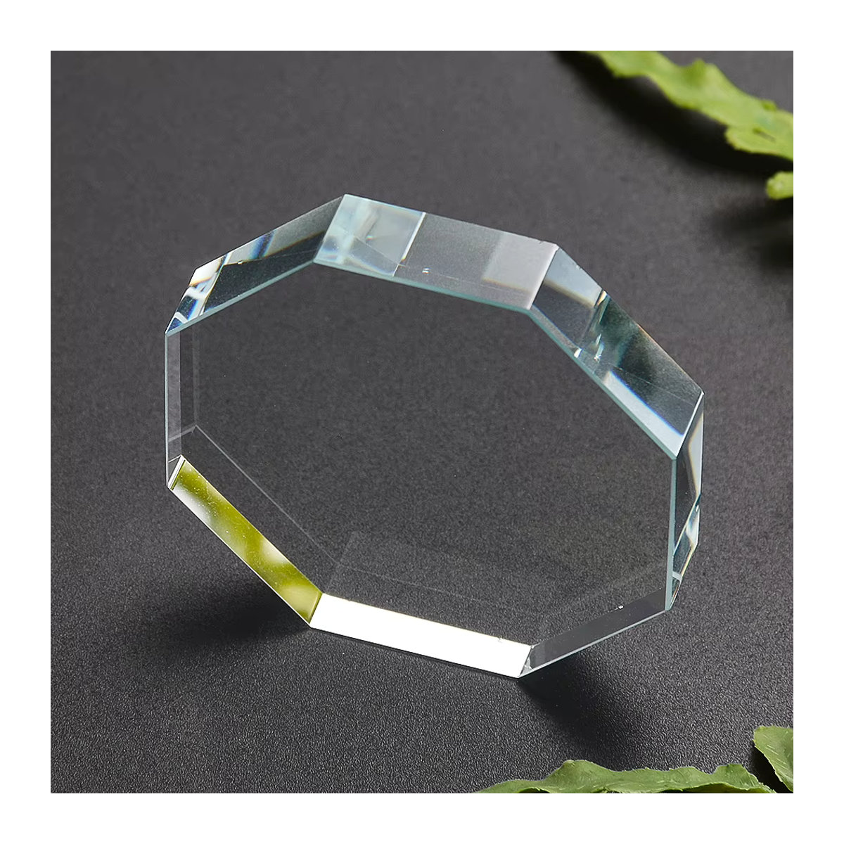 Transparentes Achteck Kristall Prisma Glas Display für Nail Art und - Bild 2