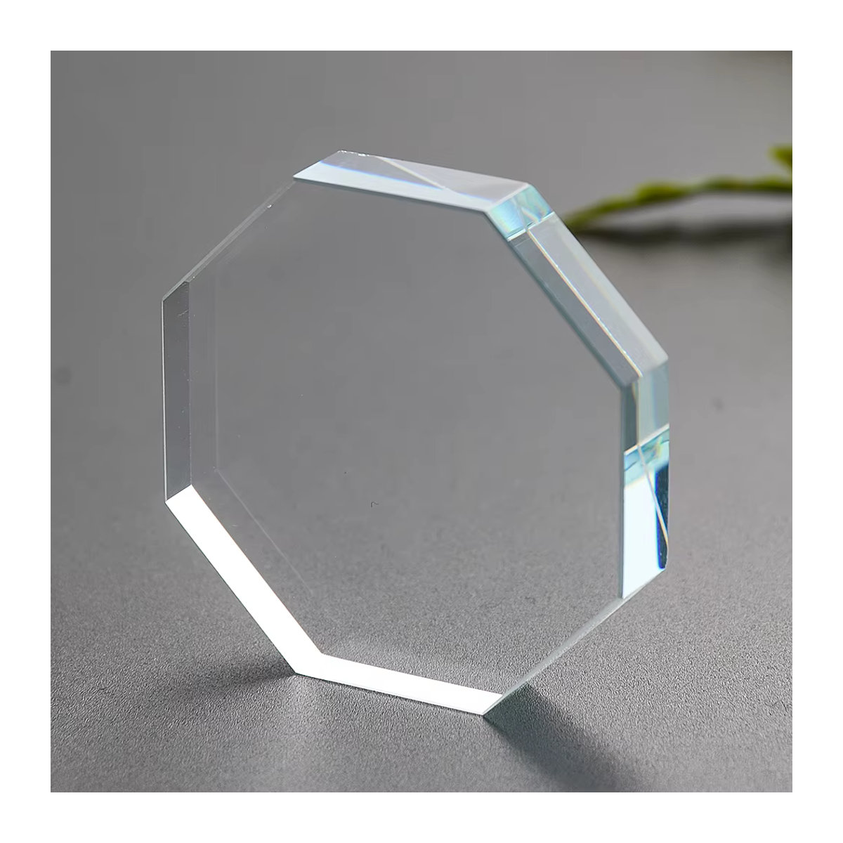 Transparentes Achteck Kristall Prisma Glas Display für Nail Art und - Bild 4