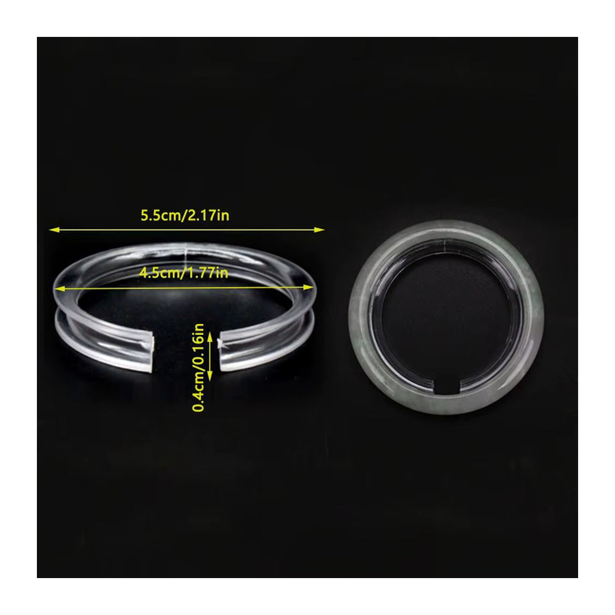 Transparentes Acryl Armband Display Genenic Rundes Armreif Organizer Regal aus Kunststoff - Bild 1