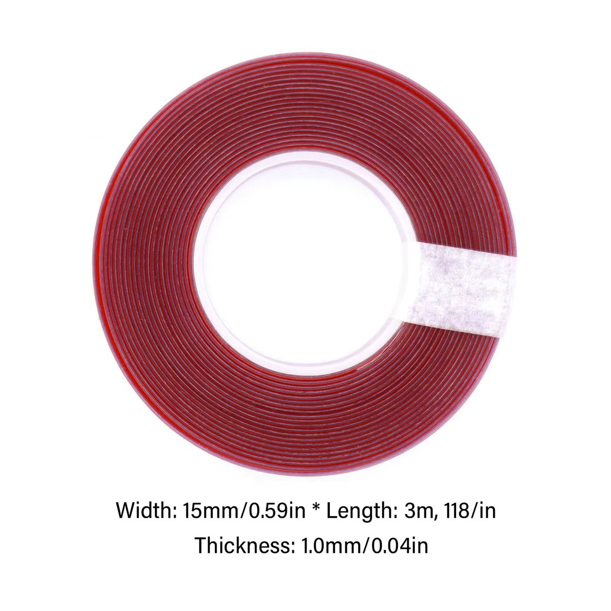 Transparentes Vorhanggleitband für glattes und leises Gleiten der Gardinenstange, Farbe: Klar - Bild 5