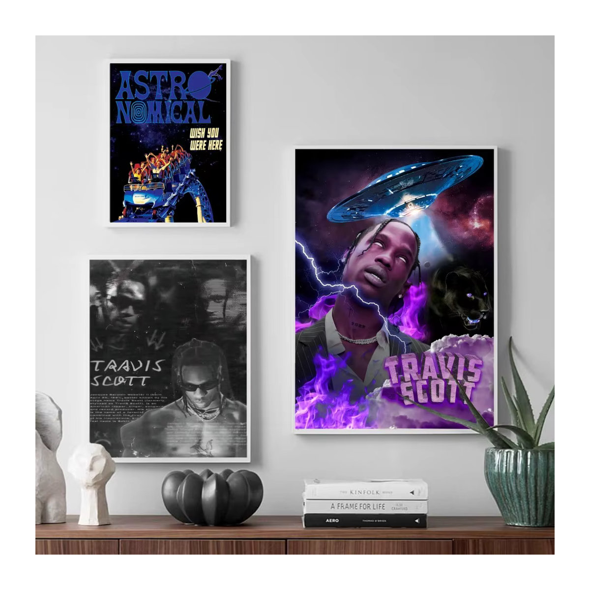 Travis Scott Astroworld DIY Sticker Set aus wasserfestem Papier in Mehrfarbig für Wandgestaltung und Dekoration - Bild 5