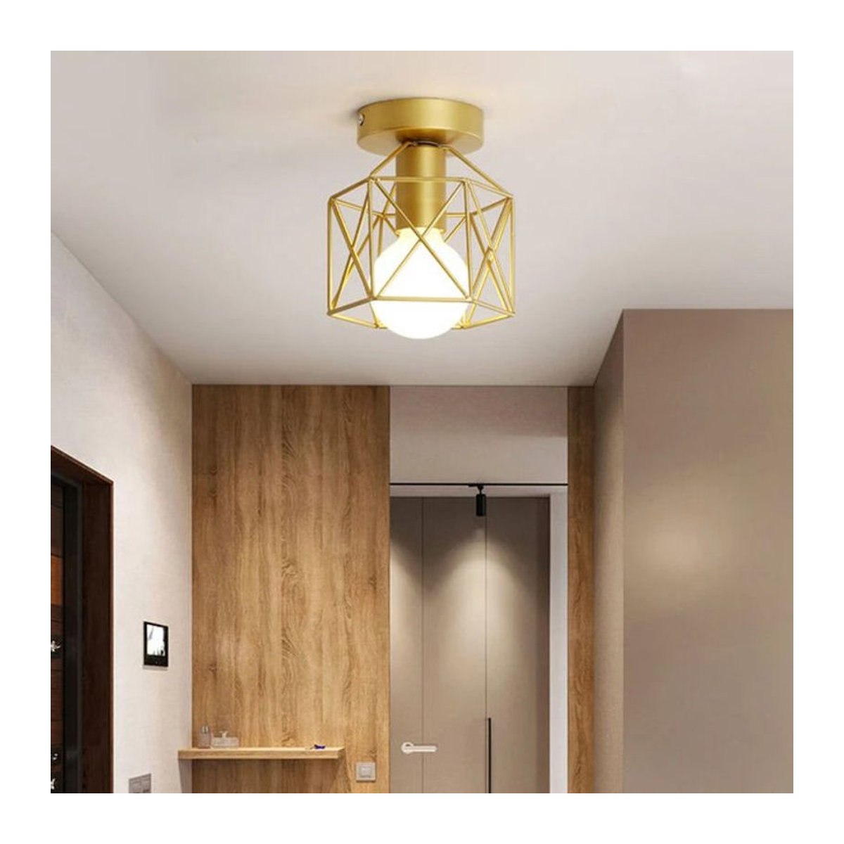 TRAZOS LED Deckenleuchte im Industrial Design als runder Kronleuchter aus Metall für Küche, Schlafzimmer, Wohnzimmer oder Badezimmer - Bild 1
