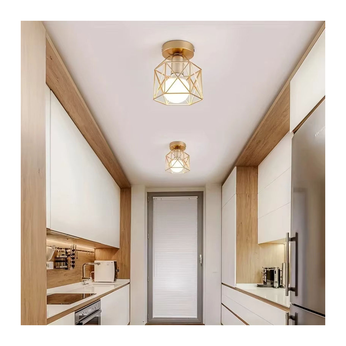 TRAZOS LED Deckenleuchte im Industrial Design als runder Kronleuchter aus Metall für Küche, Schlafzimmer, Wohnzimmer oder Badezimmer - Bild 2