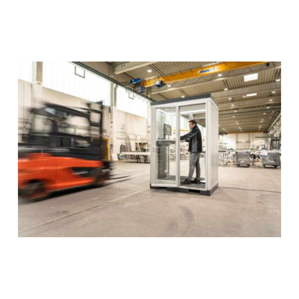 TRENDLINE CoWoCube 2 Der Variable Schallschutzpaket mit Steckdose in Anthrazit B/T/H: 219,4 x 114,8 x 283,2 cm - Bild 2