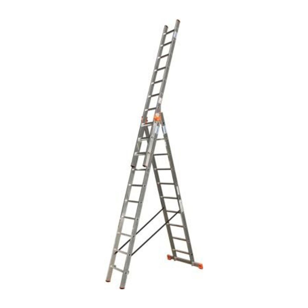 TRIBILO Vielzweckleiter aus Aluminium in Silber mit 3 x 10 Sprossen - Bild 1