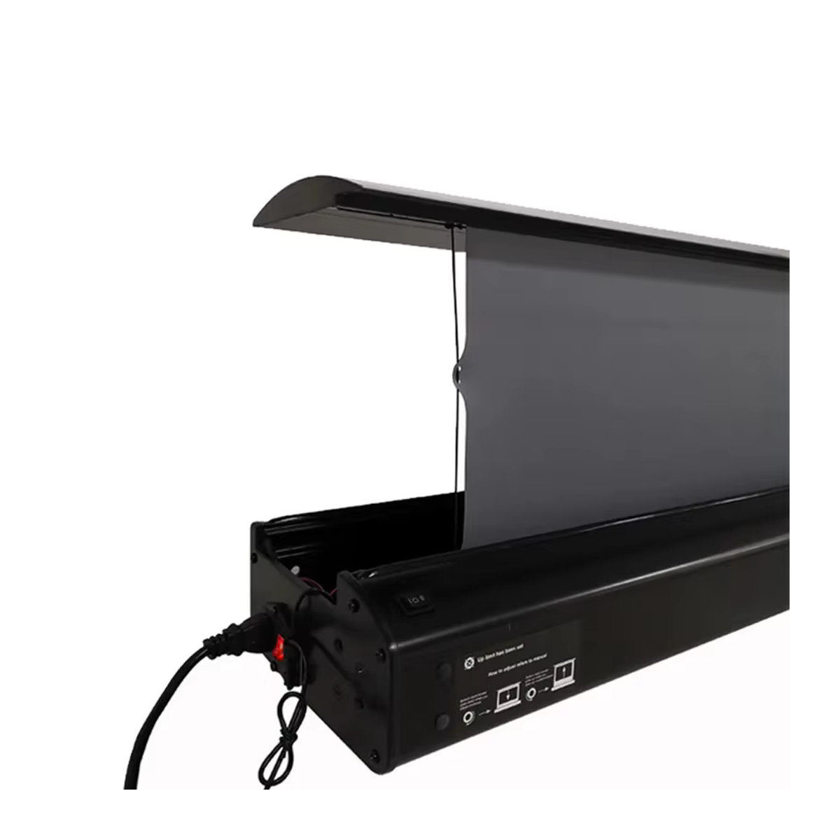 Trinovisuals Elektrische Boden Rising ALR Rollbar Projektor Leinwand 100 Zoll 16:9 Grau - Bild 5