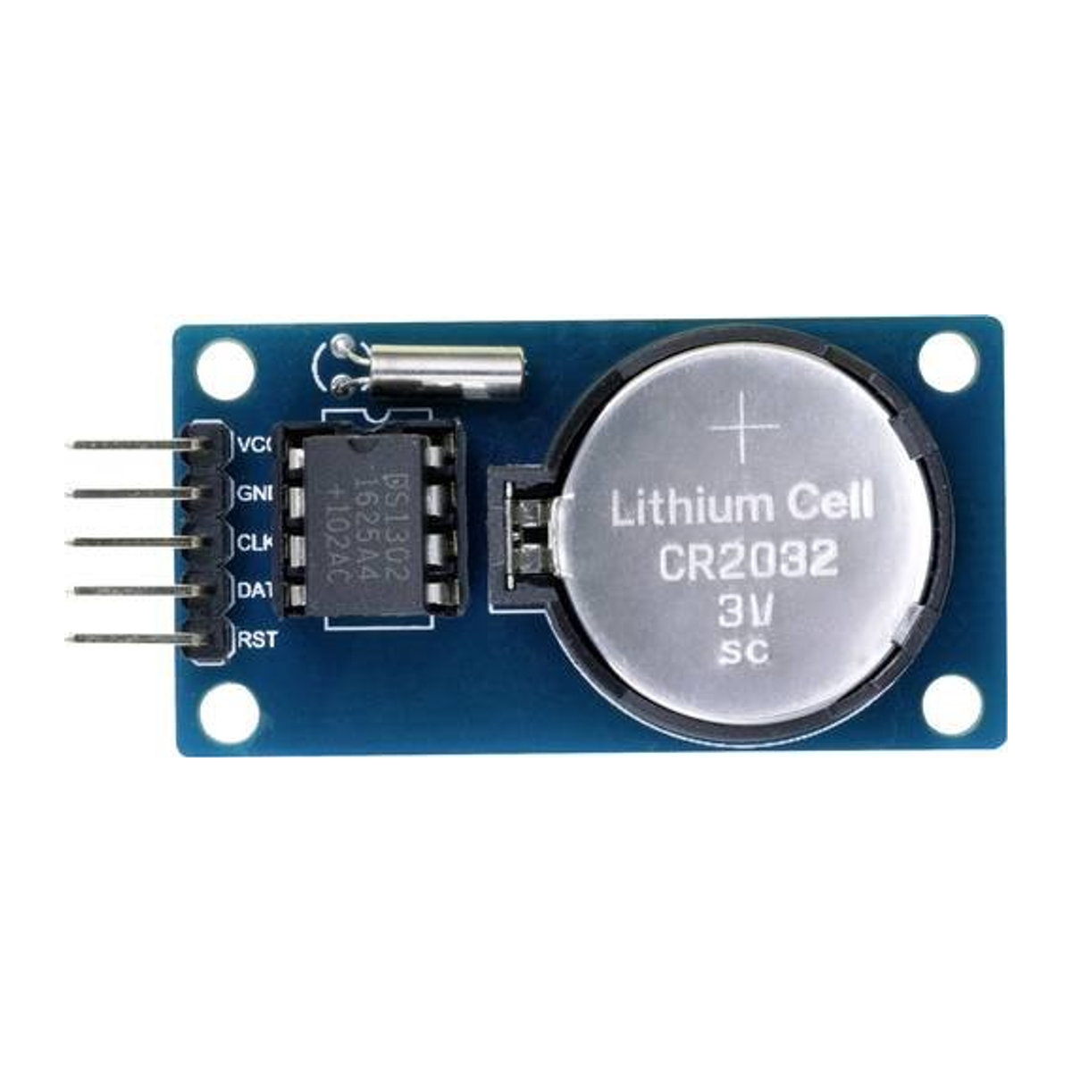 TRU COMPONENTS TC-9927136 Echtzeit-Uhr aus Metall mit Datumsanzeige in Blau - Bild 1