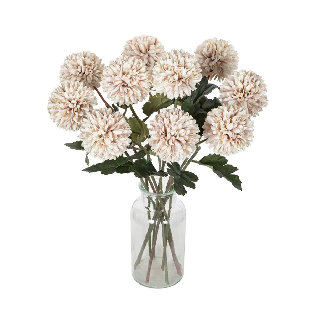 TTCY Künstliche Chrysanthemen-Seidenkugel in Rosenrot für Hochzeiten und Dekorationen - Bild 2