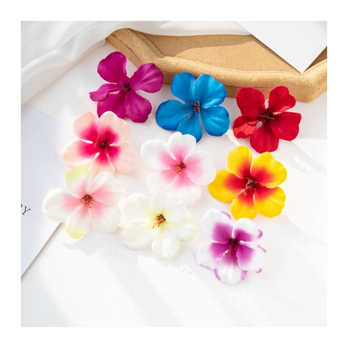 TTCY Künstliche Kirschblüten aus Seide in Milchweiß für DIY Dekorationen und Hochzeiten - Bild 1