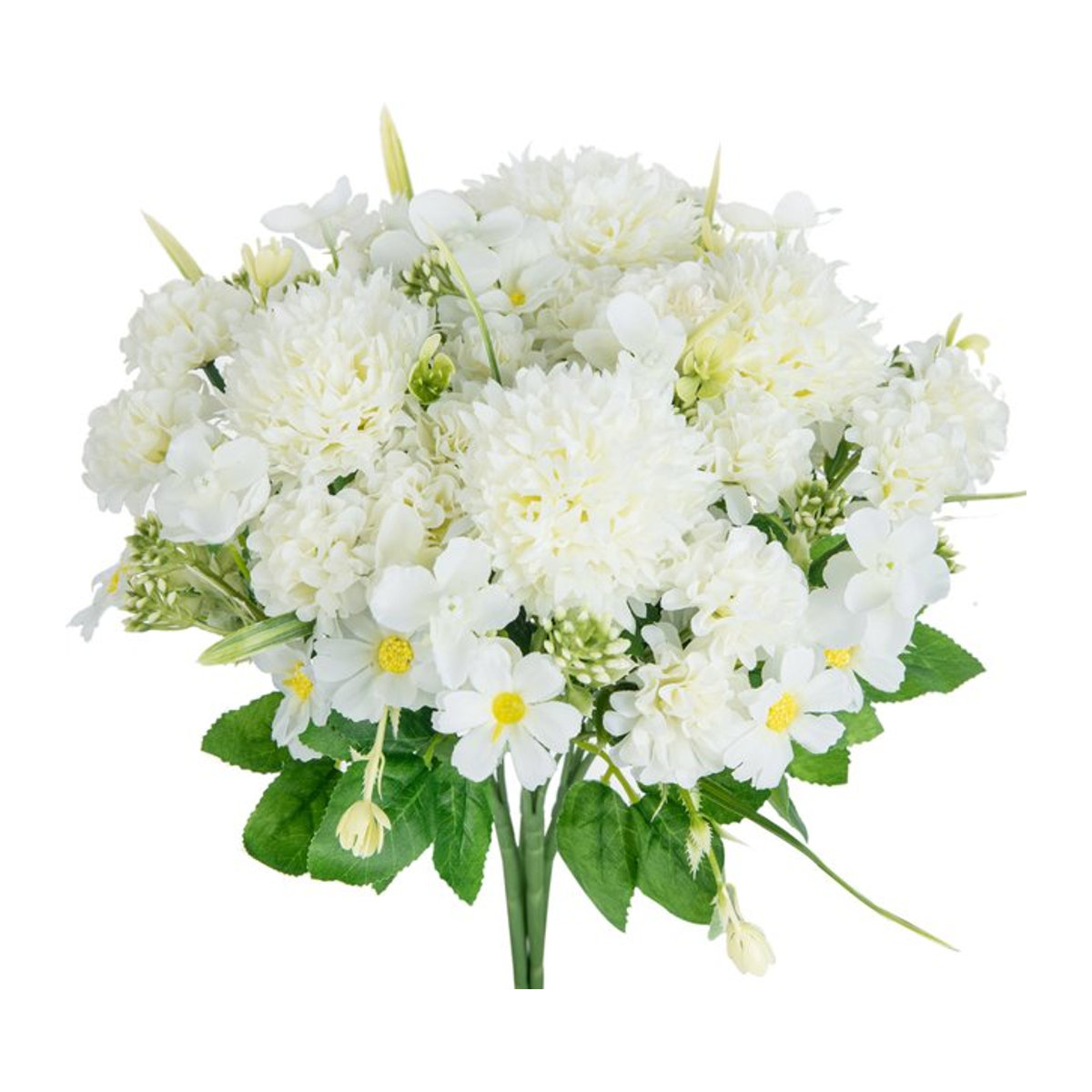 TTCY Rosenstrauß aus Seide in Rosa und Weiß für Hochzeit und Dekoration - Bild 1