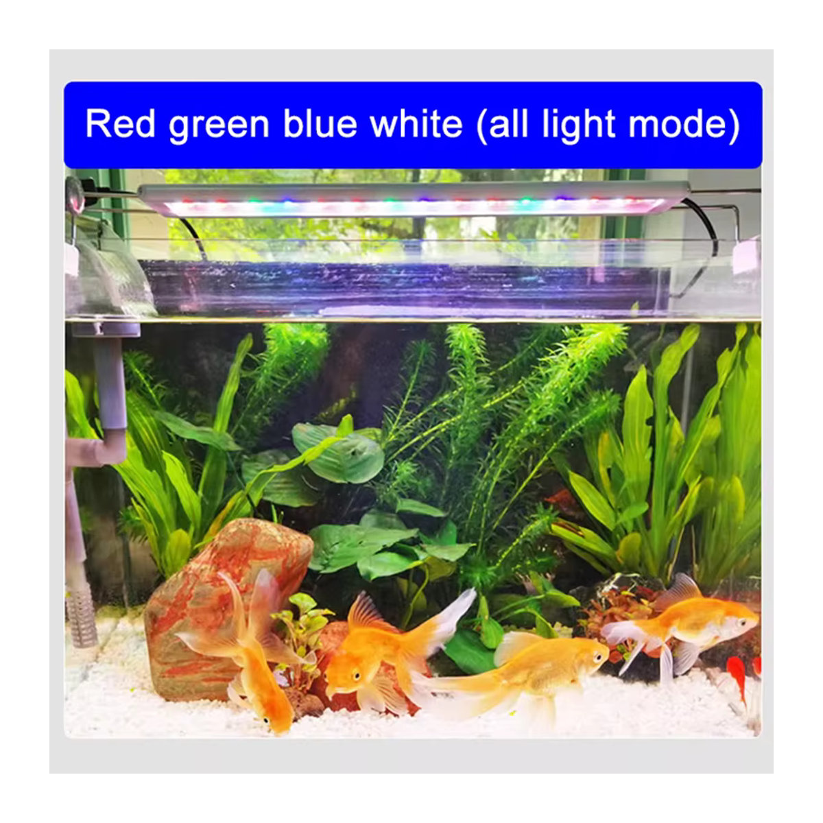 TUNFAN LED-Aquariumlicht RGB mit erweiterbarem Clip für Wasserpflanzen, 20–70 cm - Bild 4