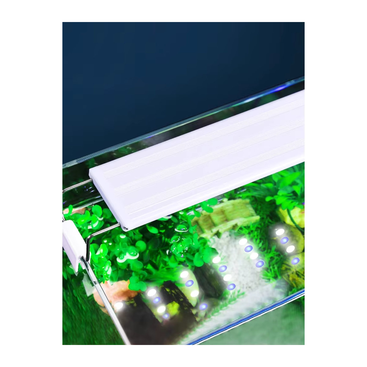 TUNFAN LED-Aquariumlicht RGB mit erweiterbarem Clip für Wasserpflanzen, 20–70 cm - Bild 5