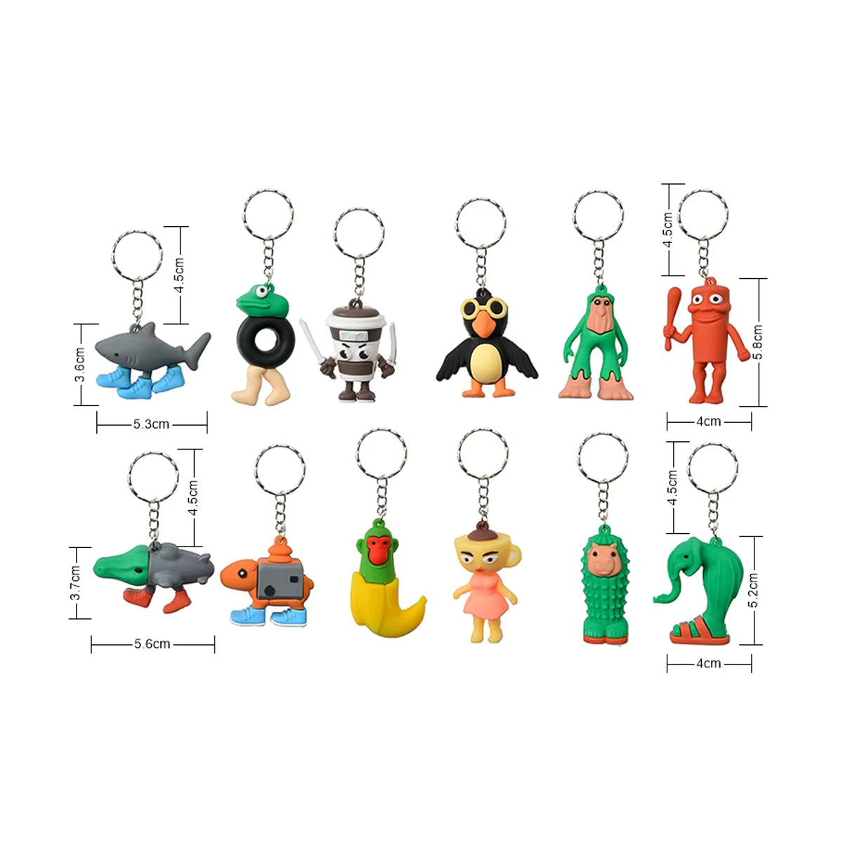 Tung Tung Blind Box Figur als dekorativer Schlüsselanhänger in Multicolor - Bild 2