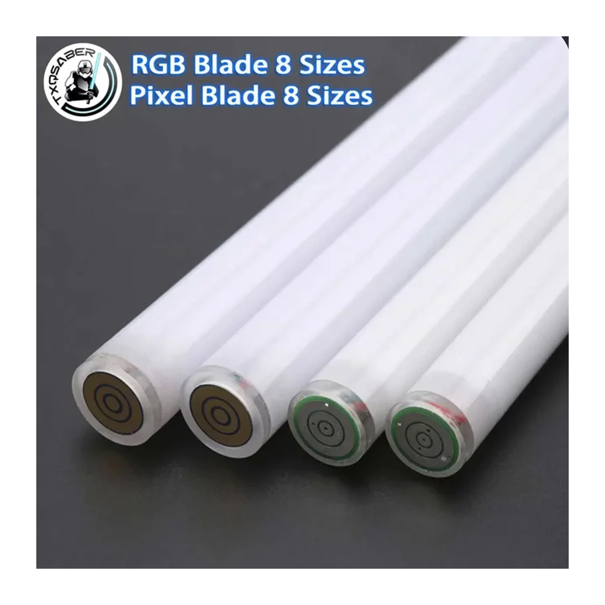 TXQ RGB und Pixel Lichtschwert Klinge aus transparentem PC für Metallgriff, 16 Typen, verschiedene Größen und Durchmesser - Bild 1
