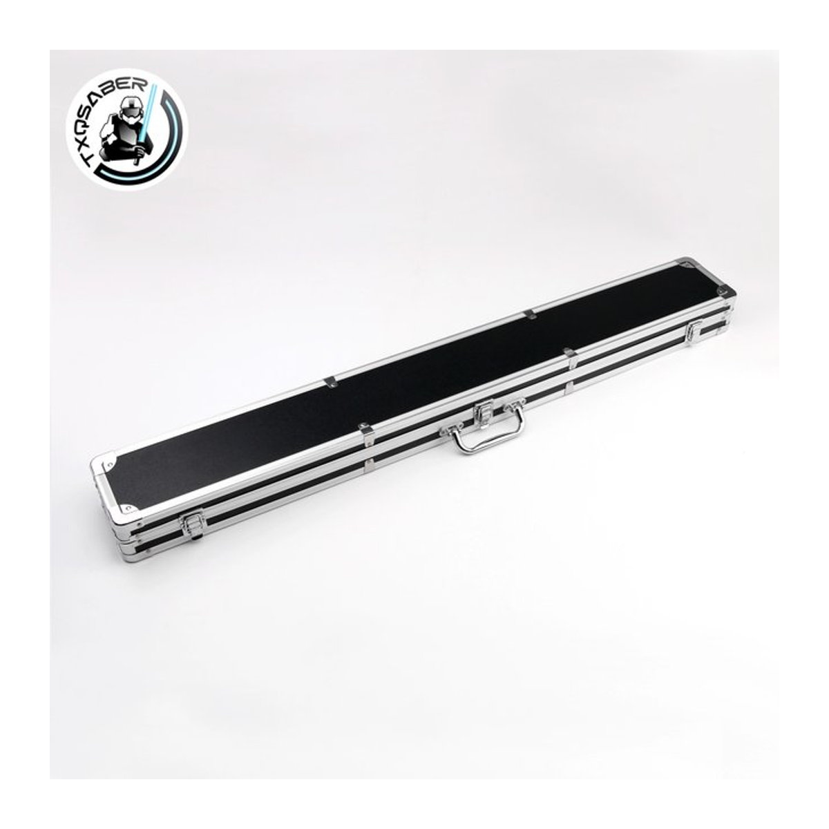 TXQSABER Metallkoffer für Display-Sammlungen in Schwarz und Silber - Bild 1