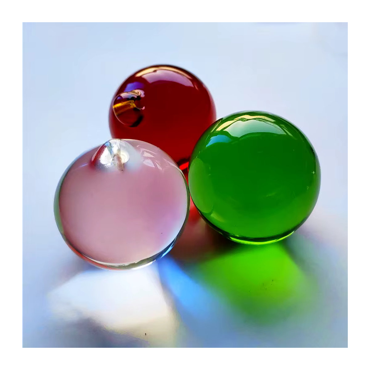 TZ Prismatic Glas Kugel Mehrfarbig Transparent als Feng Shui Dekoration und hängender Weihnachtsbaumschmuck - Bild 1