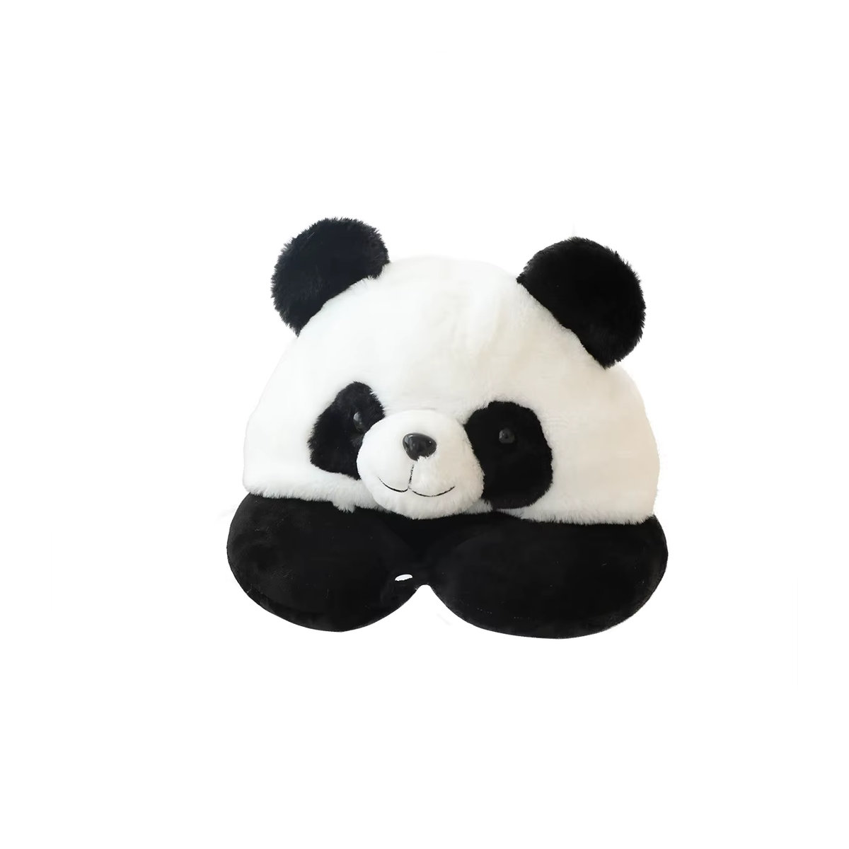U-förmiges Nackenkissen mit Panda-Cartoon-Design für Büro und Reisen - Bild 3
