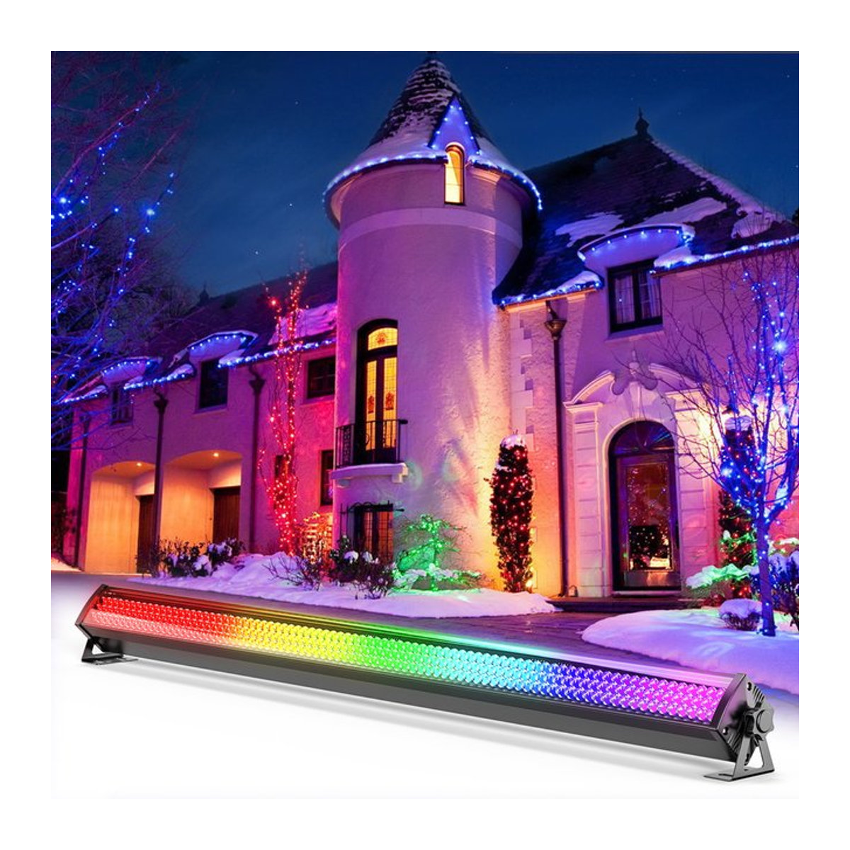 U'King LED RGB Wall Wash Light mit DMX-Steuerung, Bunter LED Strahler für DJ, Konzert, Party und Hochzeit - Bild 1