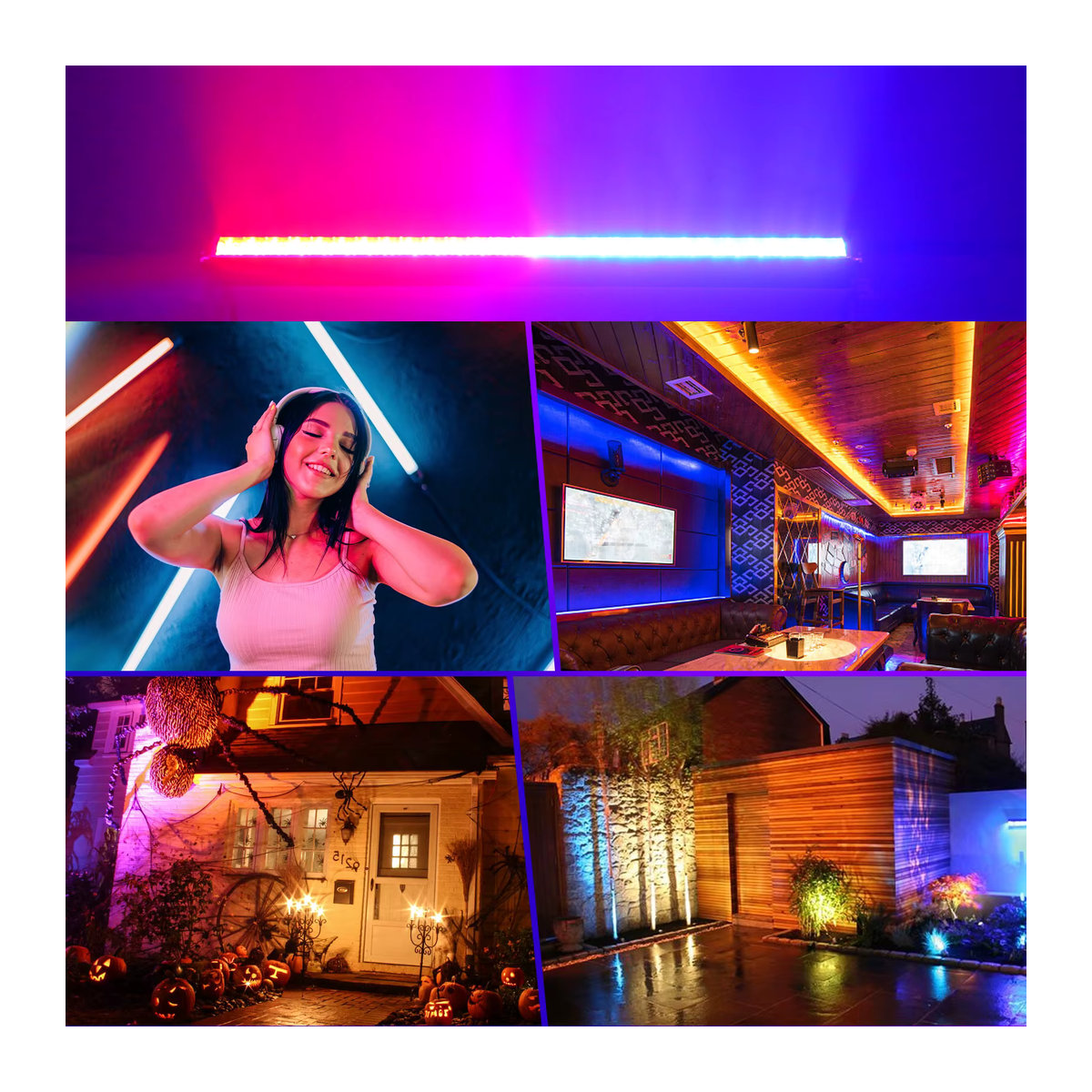 U'King LED RGB Wall Wash Light mit DMX-Steuerung, Bunter LED Strahler für DJ, Konzert, Party und Hochzeit - Bild 5