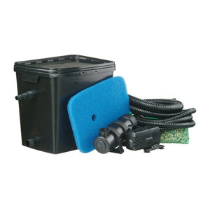 Ubbink Filtrapure 4000 Plus Teichfilter-Set mit UV-Pumpe für bis zu 4000 Liter in Schwarz aus Kunststoff