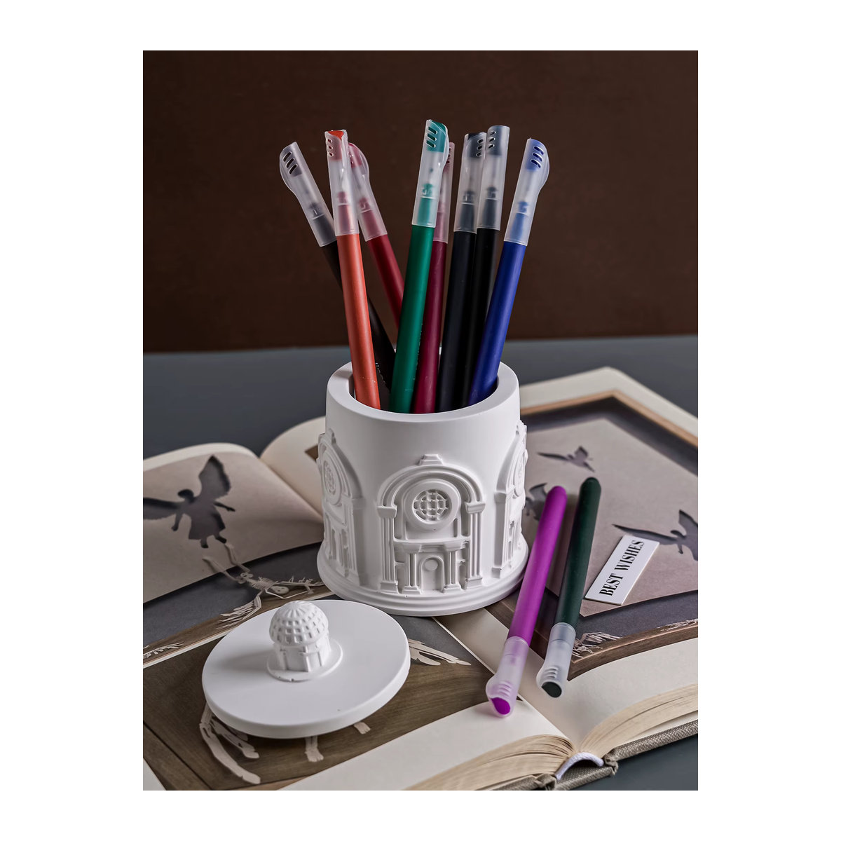 UDOCOOL Silikonform Schloss für DIY Kerzen, Glasgefäße, Blumentöpfe oder Deko aus Zement, Gips und Harz - Bild 2