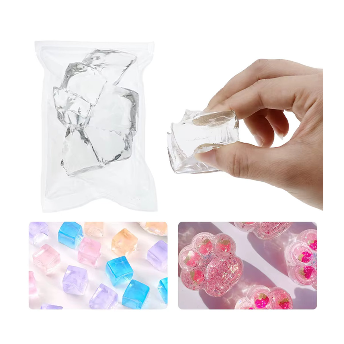 UDOCOOL Transparentes Kristall-Gelee-Wachs für DIY Kerzenherstellung, rauchfreies Duftwachs zum Basteln - Bild 2