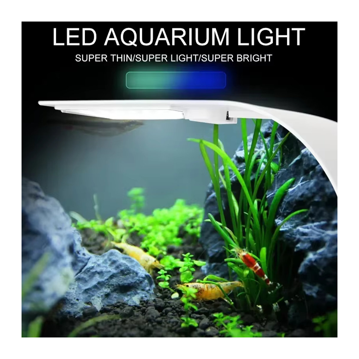 Ultradünnes LED-Aquariumlicht zur Pflanzenbeleuchtung als wasserdichte Clip-on-Lampe für das Pflanzenwachstum - Bild 3