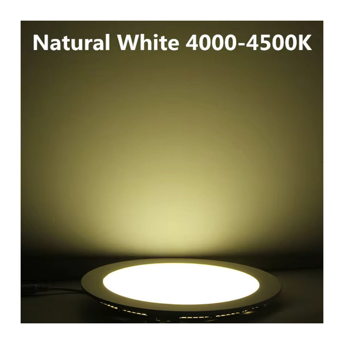 Ultradünnes LED-Deckeneinbau-Downlight als integriertes Panel-Licht in runder oder quadratischer Form - Bild 3
