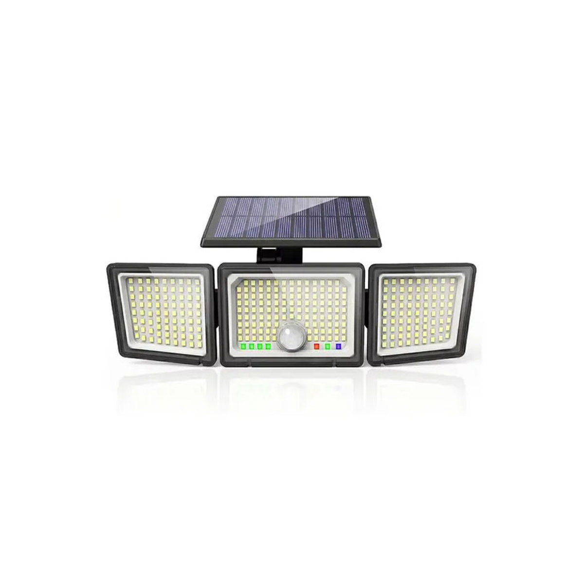 UMEXUS Solar-Außenstrahler mit Bewegungssensor und 286 LED, 3500LM Sicherheitsflutlichter in Schwarz mit IP65 Wasserschutz und visueller Batterieanzeige - Bild 7