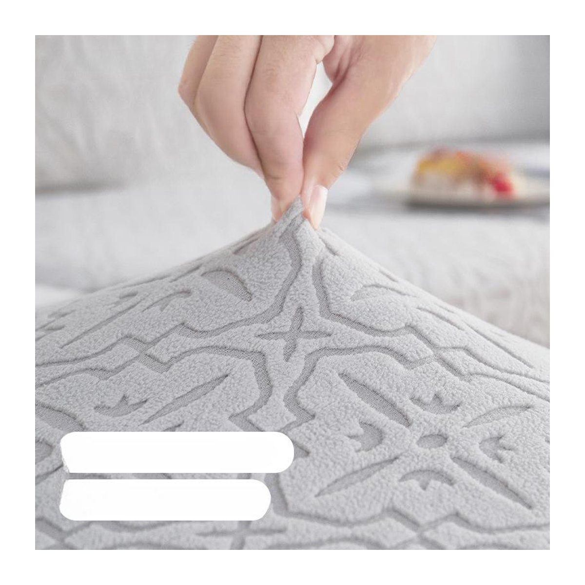 Universal Stretch-Sofabezug mit Anti-Rutsch-Funktion für Kombinationssofas, B/T/H: 30-40 cm x 60-80 cm x 5-20 cm - Bild 1
