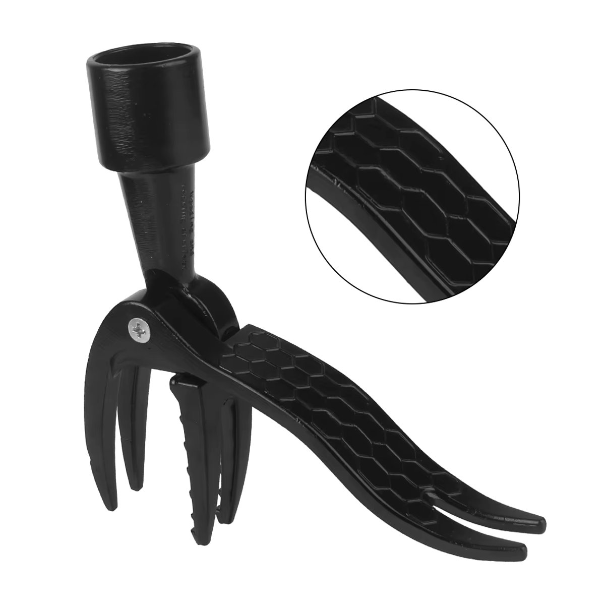 Unkrautstecher mit Fußpedal und Ersatzklaue in Schwarz zur Wurzelentfernung für die Gartenarbeit - Bild 3