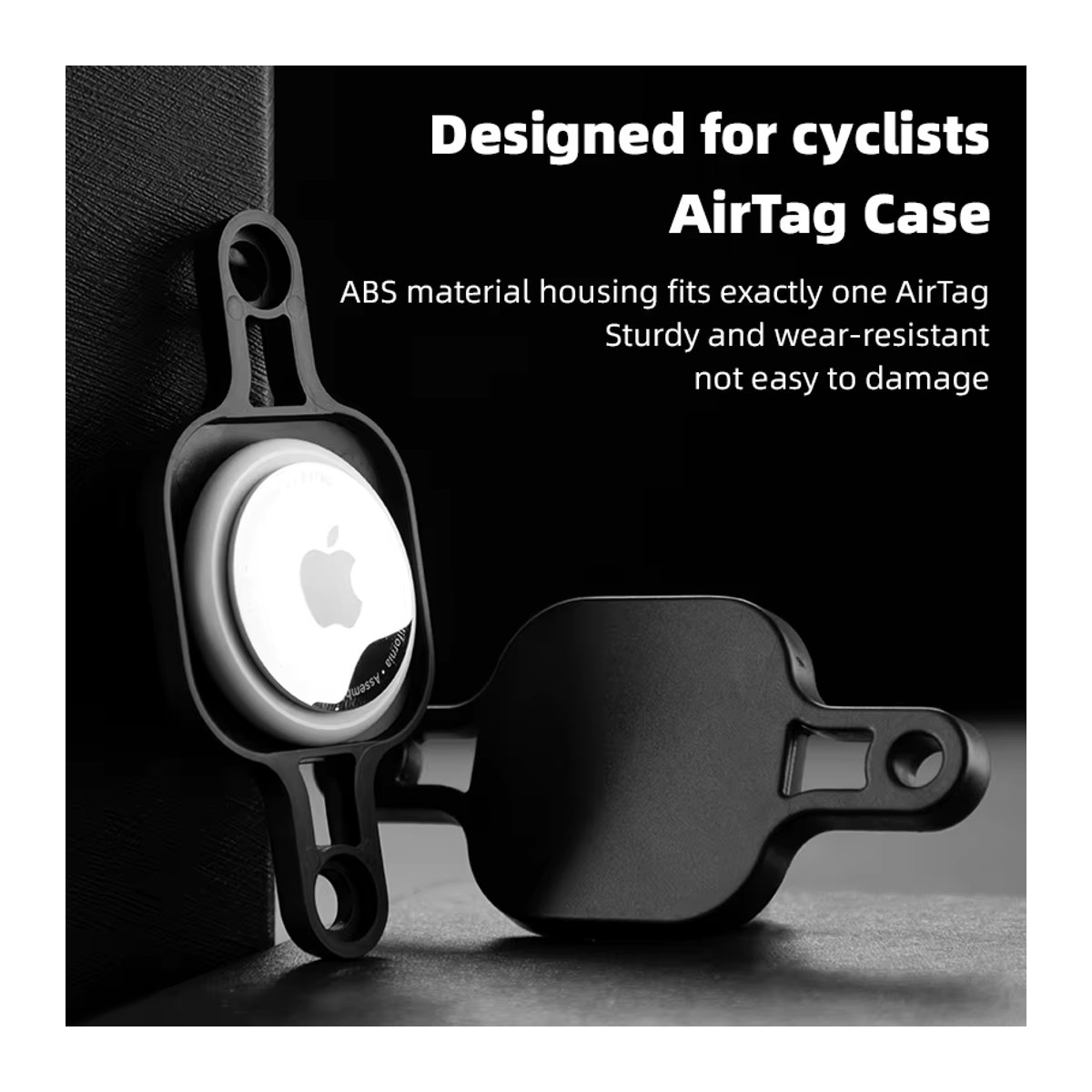 Untoom Universelle Fahrrad-Tracker-Halterung mit Schutzhülle für Apple AirTag in Orange und Bunt - Bild 2