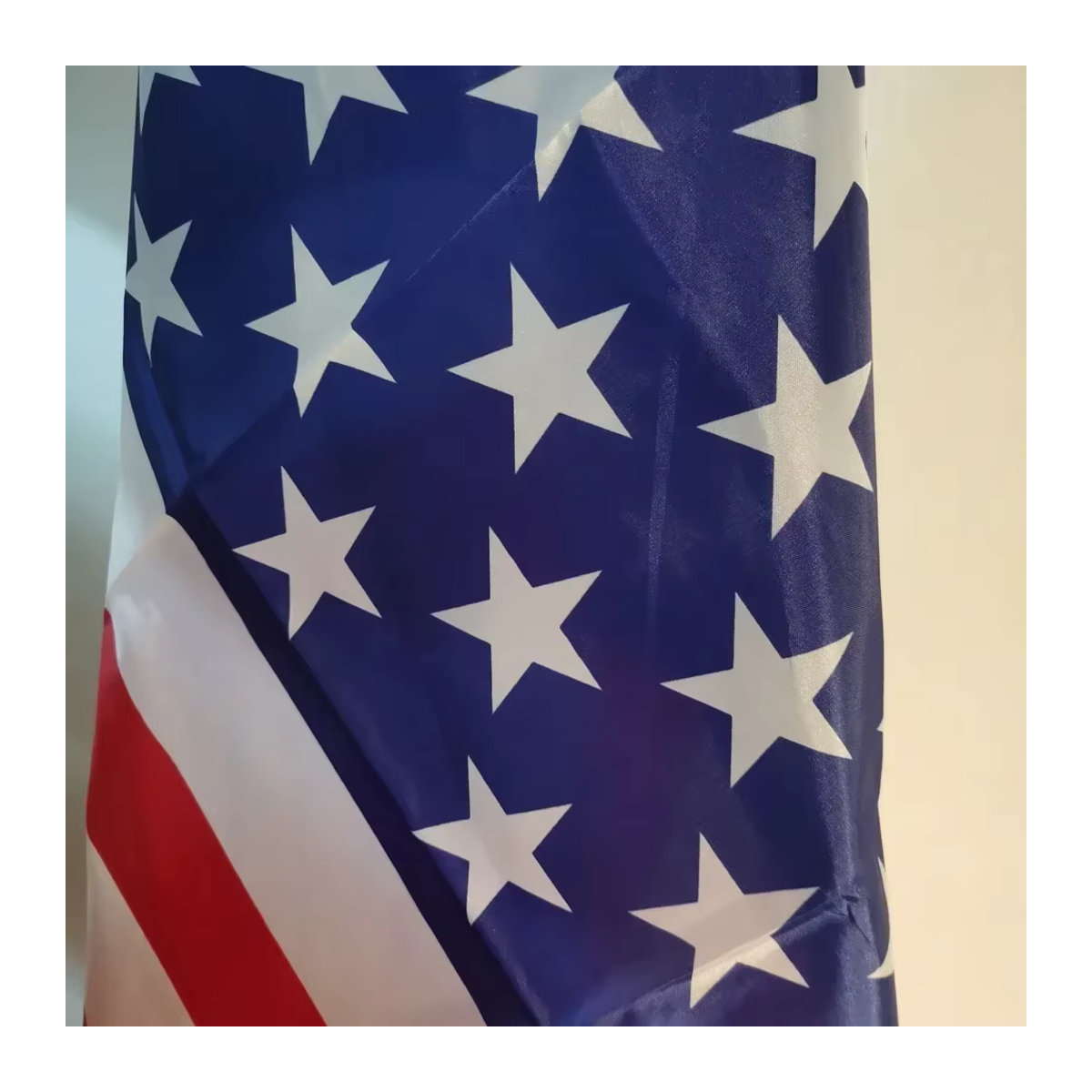 USA-amerikanische Flagge mit Sternen und Streifen aus Polyester in Mehrfarbig, Rechteckiges Banner mit Messingösen für Innen- und Außenbereich, B x H: 91 x 152 cm - Bild 5