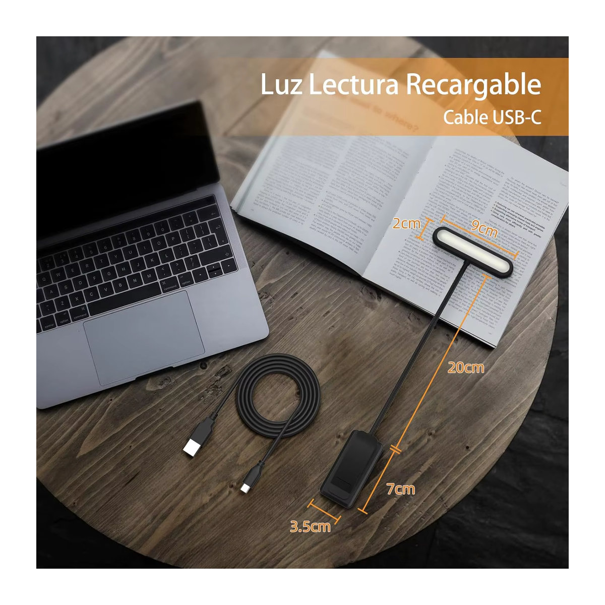 USB-aufladbare 14-LED-Buchlampe mit flexibler Halterung und verschiedenen Lichtmodi Warmweiß Kaltweiß und Tageslicht - Bild 5