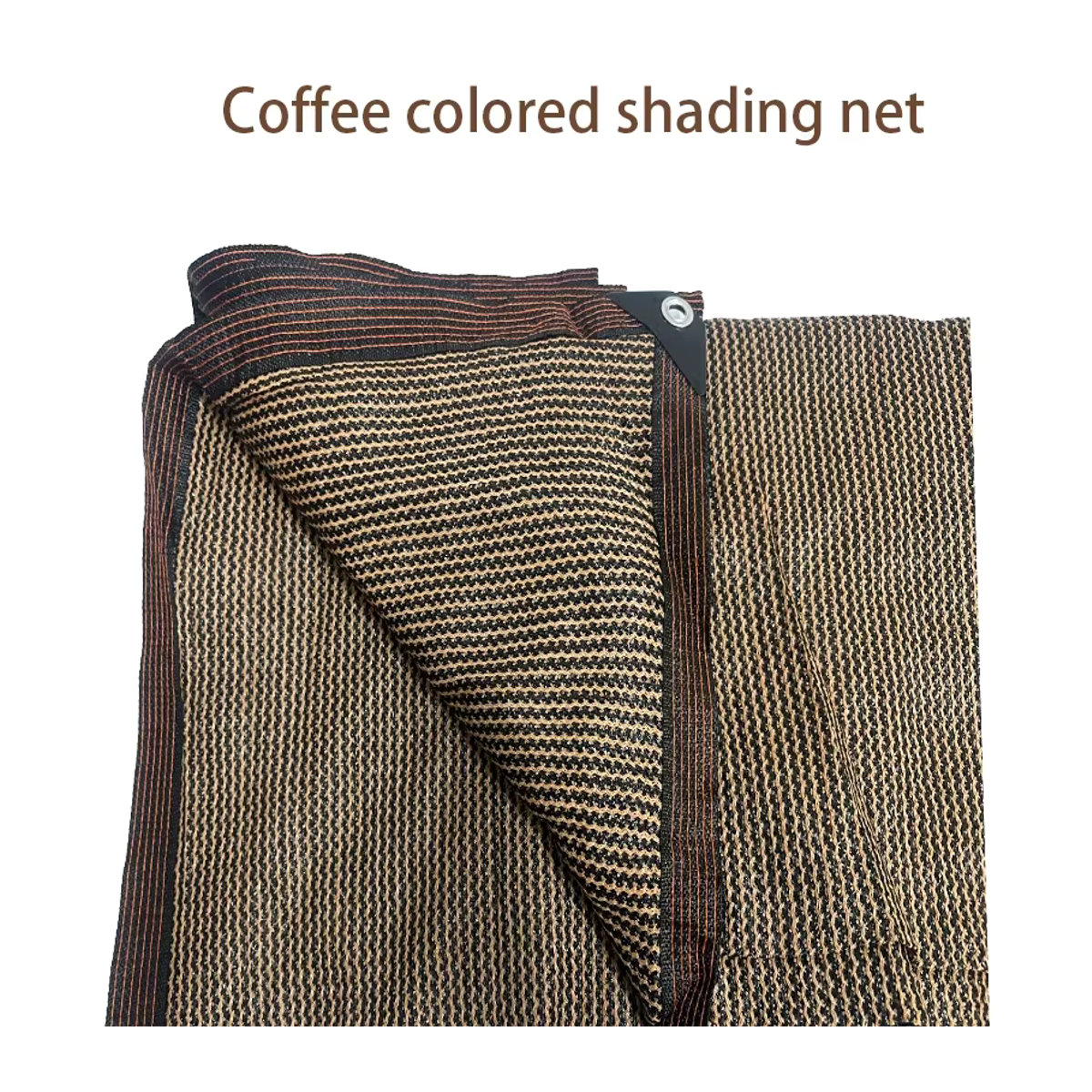 UV-beständiges Sonnenschutznetz MAHFPME als Sonnenschutzsegel für Garten, Terrasse oder Schwimmbad in Kaffeefarbe - Bild 2