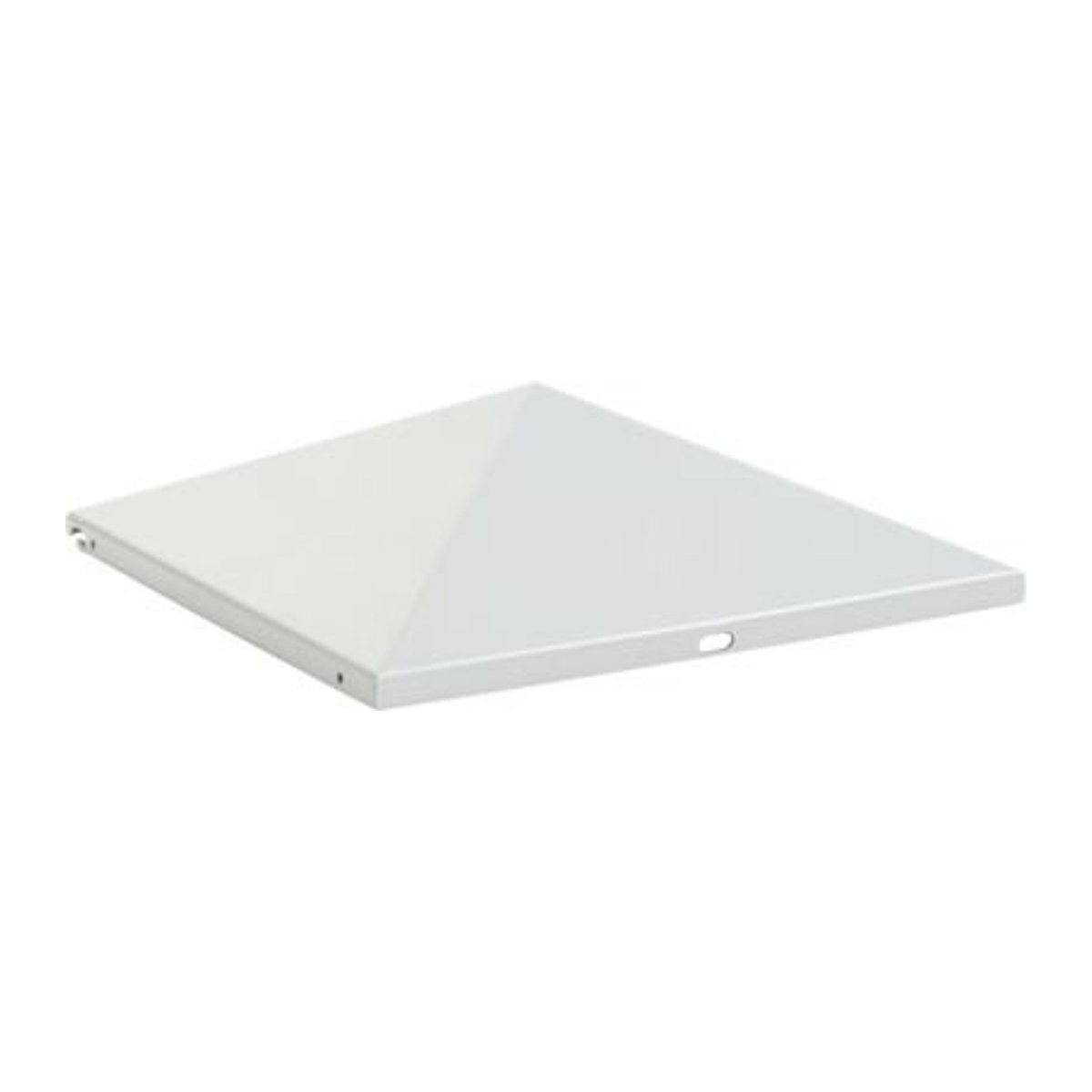 V-Part Deckel für Ascher-Papierkorb Pyramide aus Edelstahl in Silber, B: 365 mm, T: 345 mm, H: 95 mm - Bild 1