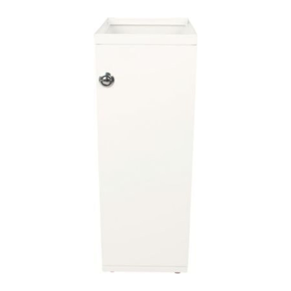 V-Part Modulares Abfalltrennsystem in Weiß, minimalistisches Design aus pulverbeschichtetem Stahl, 55 Liter, B: 263 mm, T: 335 mm, H: 700 mm - Bild 1
