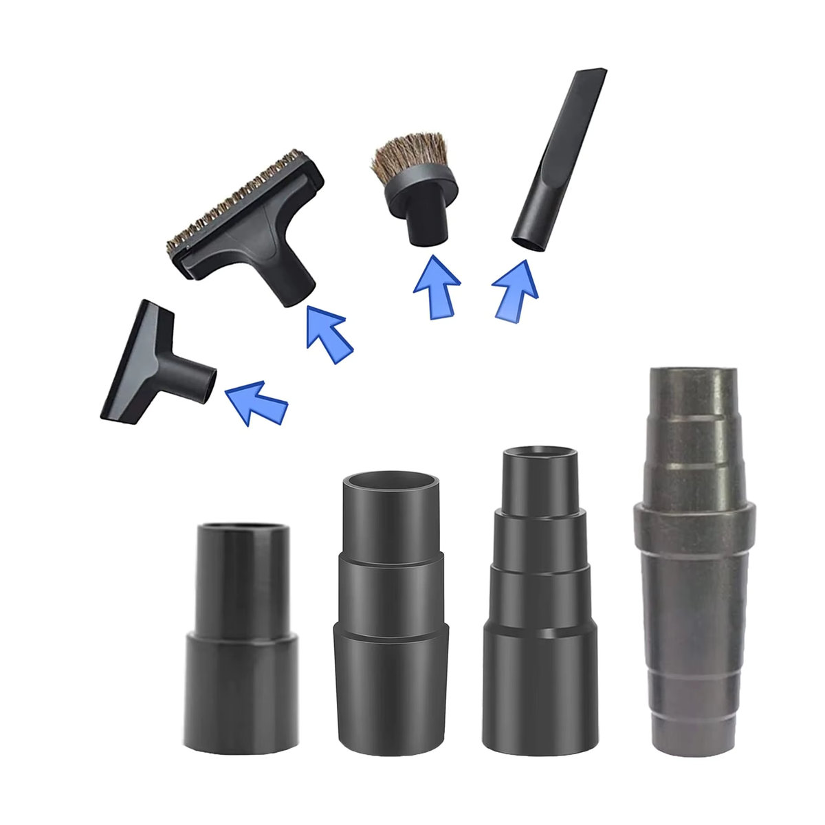 Vacext's Vakuum-Aufsatz-Adapter-Set zur Umwandlung von 1 1/2 Zoll auf 1 1/4 Zoll für Pool-Schläuche - Bild 2