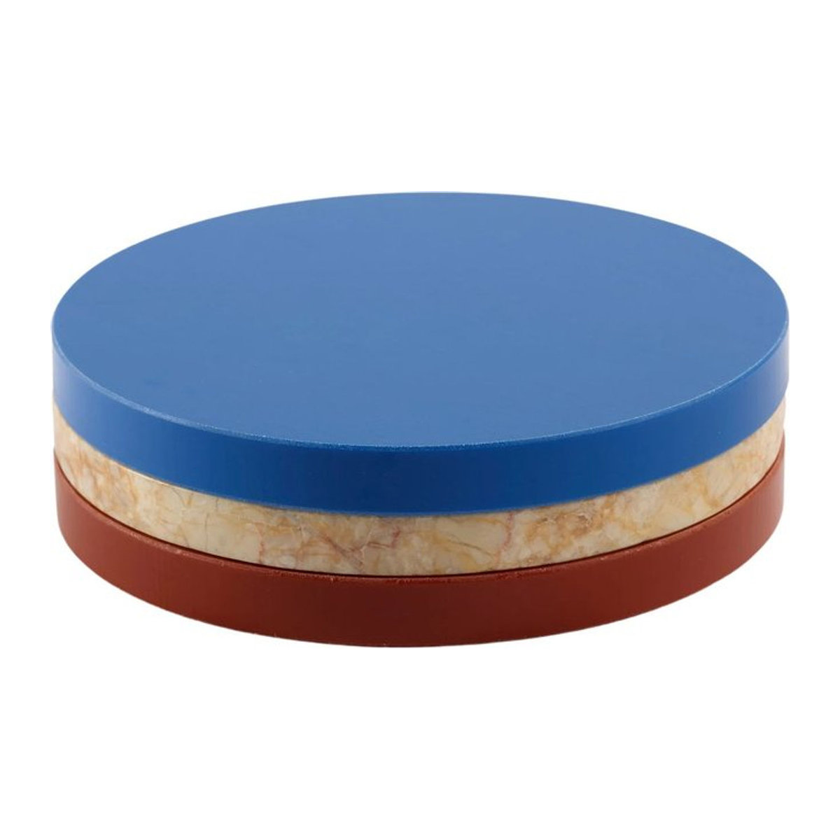 Valerie Objects Three Circles Schneidebrett aus Holz in Mehrfarbig mit geometrischem Design - Bild 1