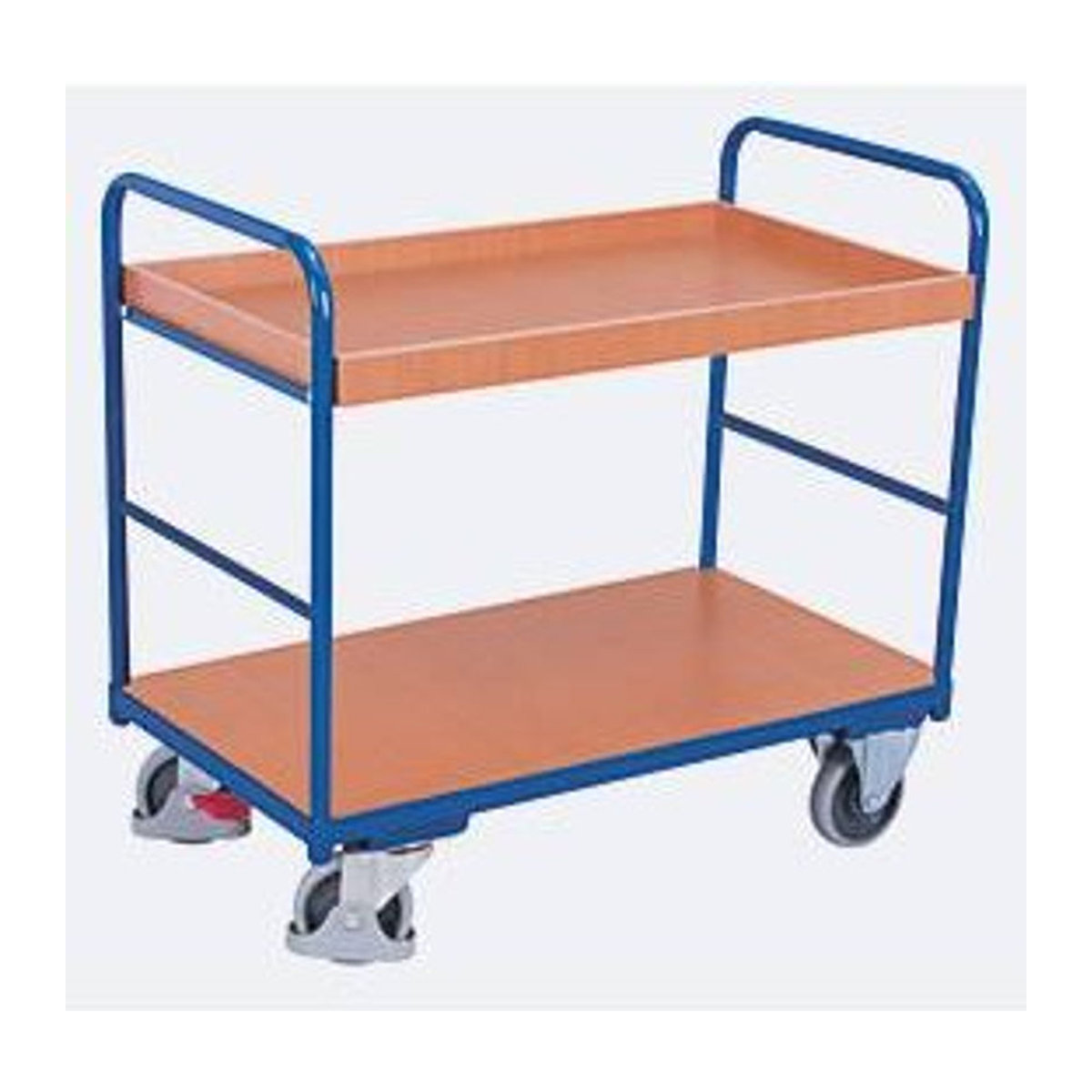 VARIOfit Etagenwagen mit 2 Ladeflächen in Enzianblau und Buche-Dekor, B/T: 96,5 x 55,5 cm - Bild 3